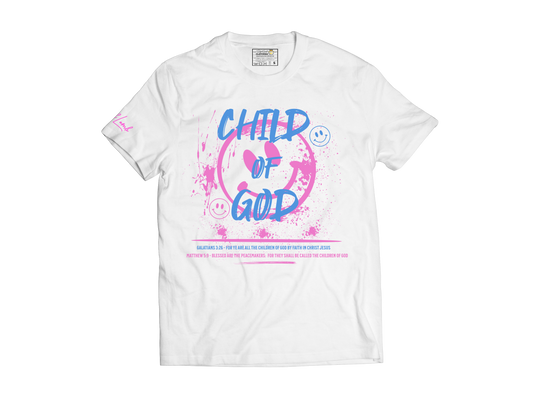 Child of God Tee (Blue/Pink)